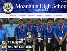 Tablet Screenshot of moanaluahs.org